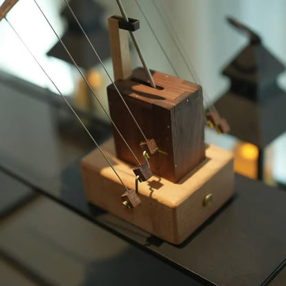 🎁Selected Christmas Gifts: Handmade Wooden Electric Manta Ray Figurine🐟