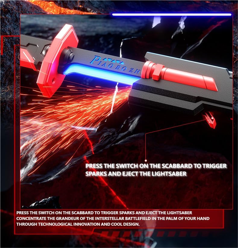 🎁Hot Item Gift 💥Spark Lightsaber Blade with 7-Color Streamer Lights🔪