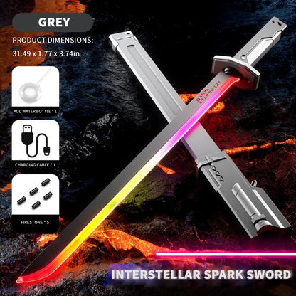 🎁Hot Item Gift 💥Spark Lightsaber Blade with 7-Color Streamer Lights🔪