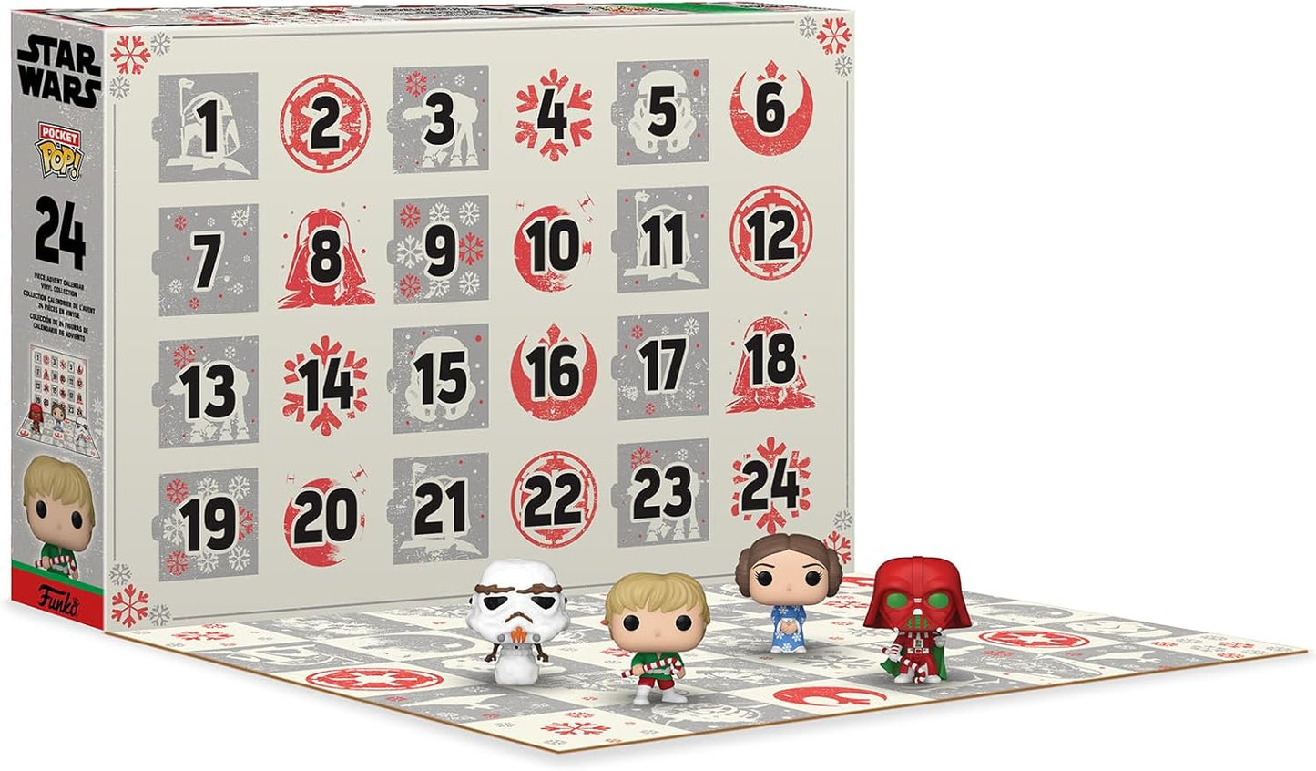 🌍🔥Star Wars Advent Calendar - 24 Days of Surprises - Collector's Edition Mini Vinyl Figures