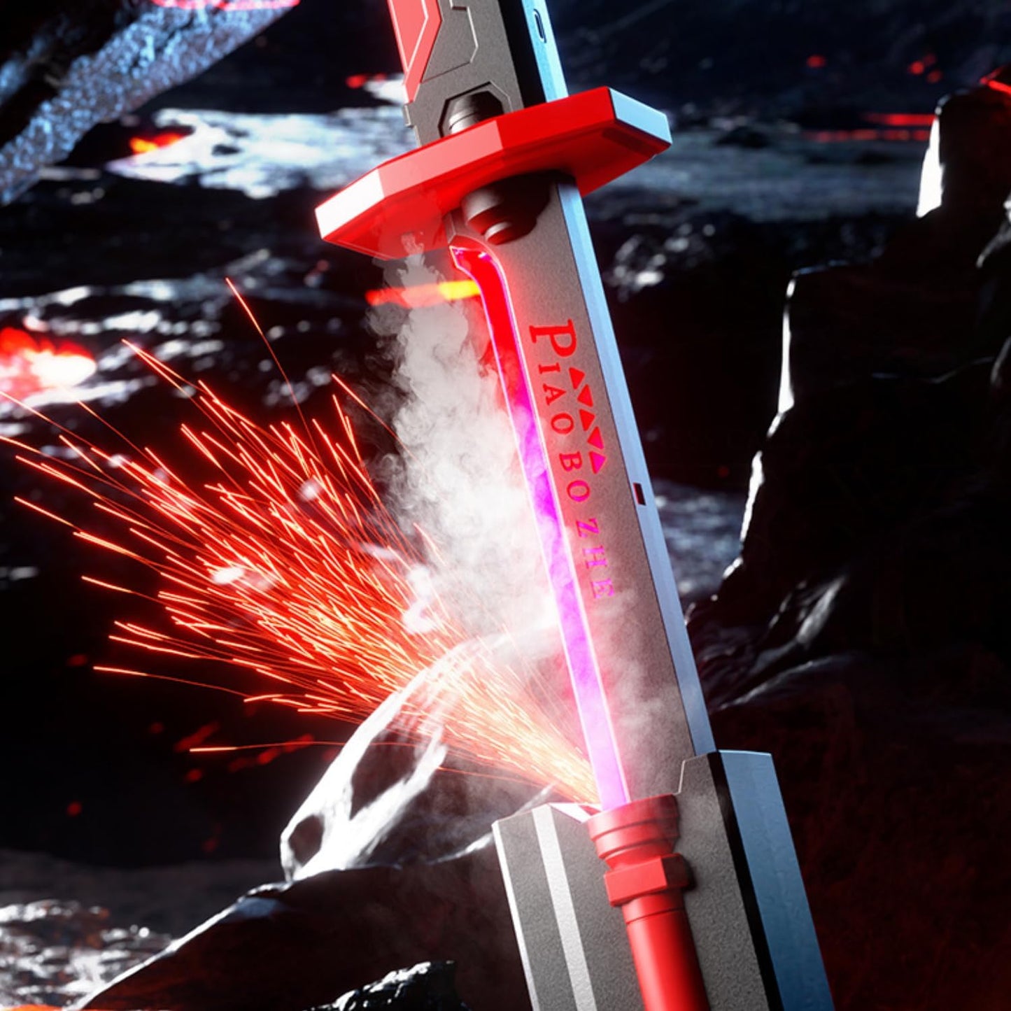 🎁Hot Item Gift 💥Spark Lightsaber Blade with 7-Color Streamer Lights🔪