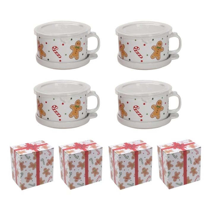 🎅Christmas Sale🎅25-oz Mug Meals w/ Lid-its