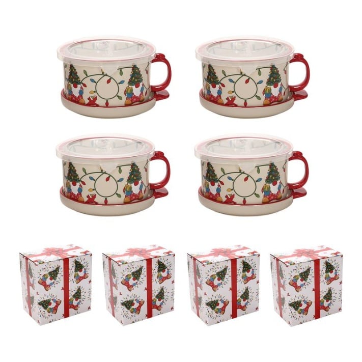 🎅Christmas Sale🎅25-oz Mug Meals w/ Lid-its